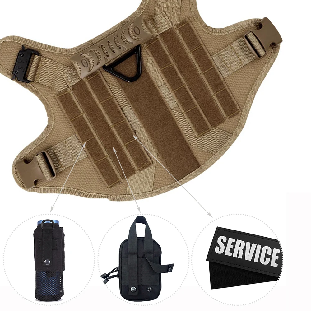 Military Large Dog Harness- Training Vest- Harness for Hunting- Sizes Small, Medium, Large, Extra Large - Image 5