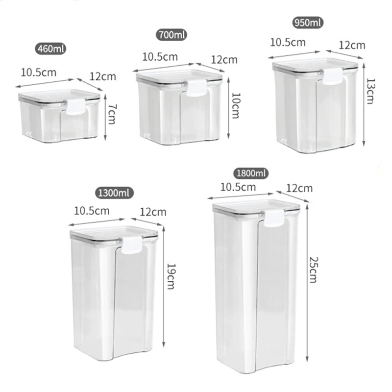 Sealed Kitchen Canisters- Moisture-proof- Flour, Sugar, Coffee, Rice, Beans, Nuts, Cereals, etc. - Image 8
