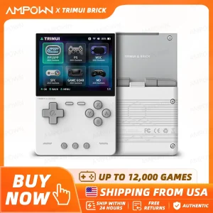 Handheld Game Console- 3.2'' IPS Screen- Linux System- UI Metal Back Panel Key- LED Lighting
