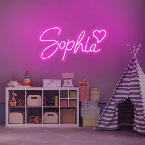 Custom Neon Sign- LED Name Light for Kids- Neon Sign for Wall Decor- Personalized