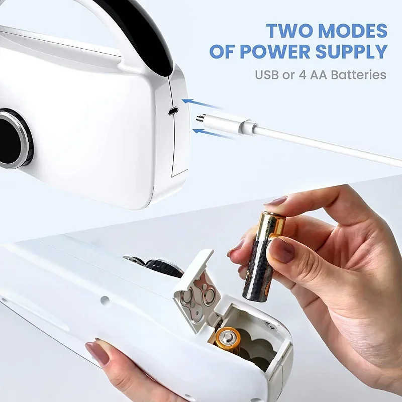 Plastic Handheld Mending Machine- 2-Speed Single Thread Stitching- Electric Mini Sewing Machine - Image 3