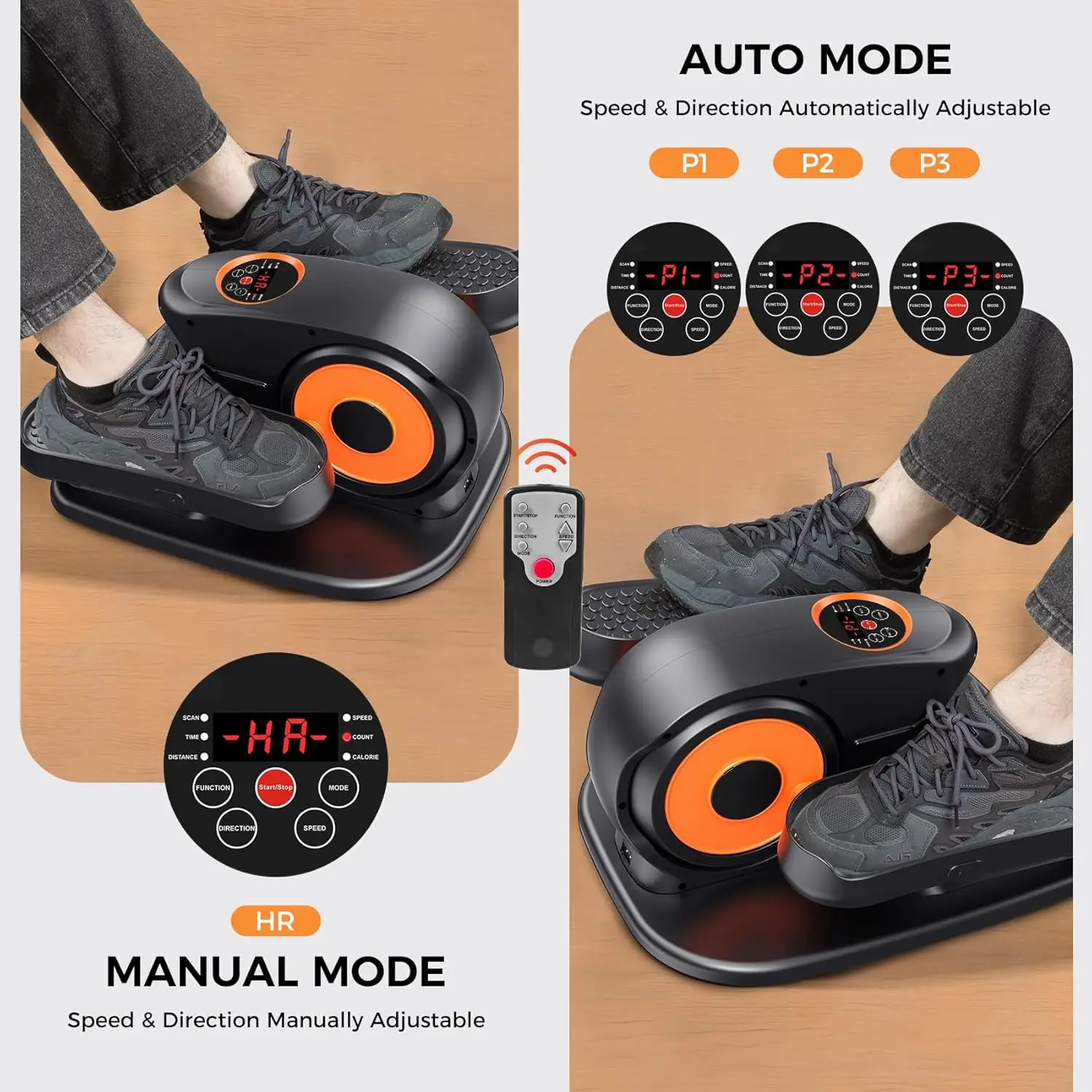 Ellipse Leg Exerciser for Seniors- Quiet and Portable- Pedal Exerciser While Sitting - Image 5