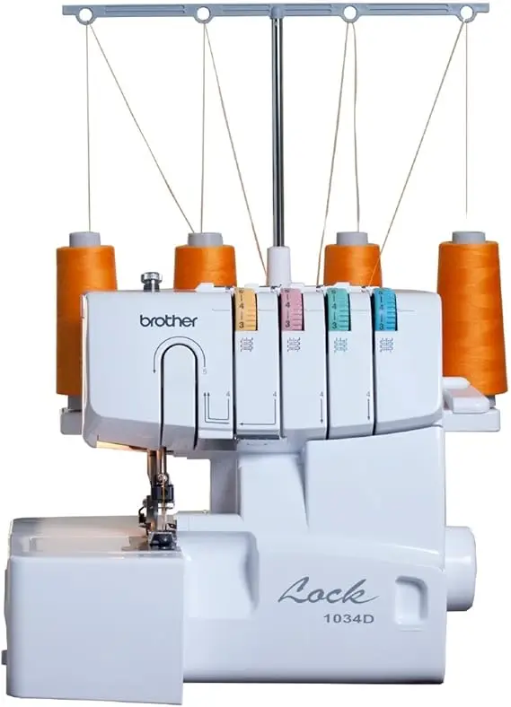 Heavy-Duty Metal Frame Serger Overlock Machine-1,300 Stitches Per Minute- Removable Trim Trap- 3 Included Accessories - Image 7