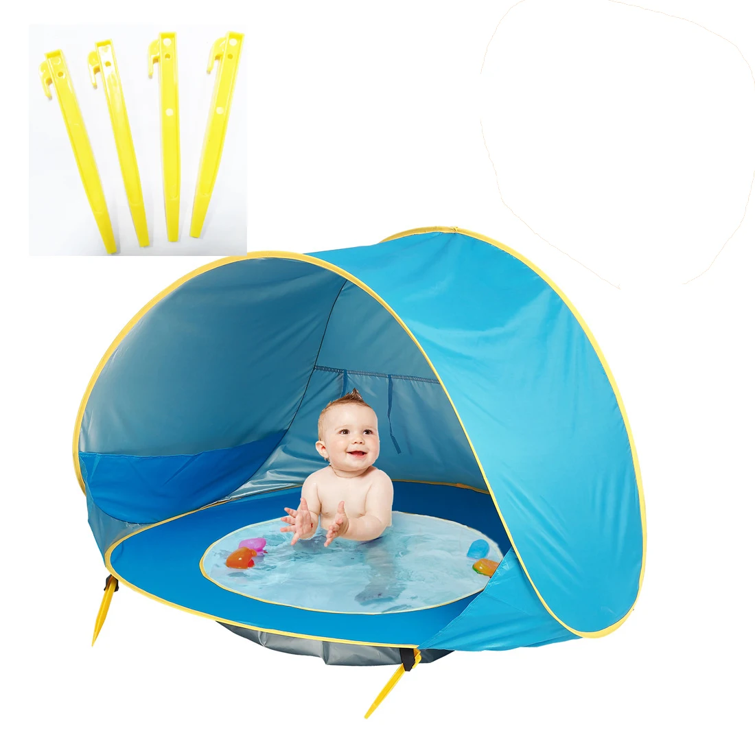 Baby beach tent Waterproof Sun Shelter UV-protecting Sunshelter with Pool Kid Outdoor Camping Sunshade Beach Sun Shelter UPF 50+ - Image 7