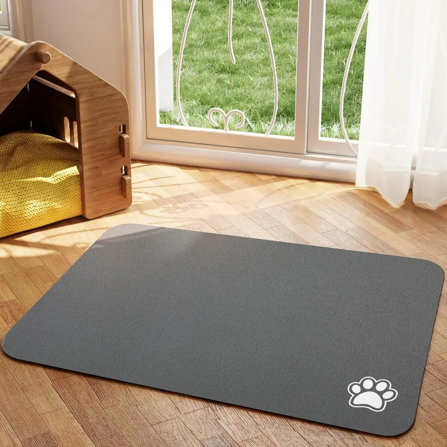Pet Feeding Mat- Absorbent Dog/ Cat Mat for Food and Water- Easy to Clean- Quick Dry- Dog Mat for Messy Drinkers- Many Sizes and Colors - Image 16